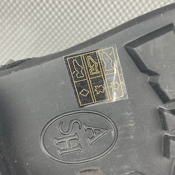 ASH Wolf Studded Combat Boots Womens Size 40 Black Leather Casual Lace Up - Picture 13 of 13